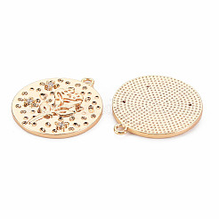 Pendentifs en laiton zircon cubique transparent&nbsp;KK-S364-170