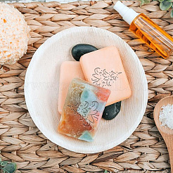 Klare Seifenstempel aus Acryl&nbsp;DIY-WH0437-006