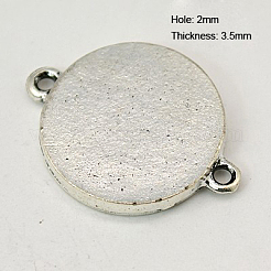 Supports du connecteur de cabochon de style tibétain&nbsp;TIBE-C075-AS-FF