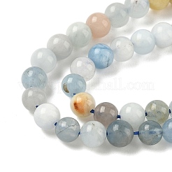 Chapelets de perles en aigue-marine naturelle&nbsp;G-D327-A01-5mm