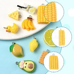 10 pendentif bouteille en verre et résine&nbsp;CRES-FS0001-26