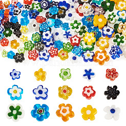 120 pz 3 stili fili di perline di vetro millefiori fatti a mano&nbsp;LAMP-TA0002-70A