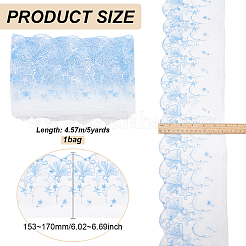 Ruban de dentelle en polyester brodé de 5 mètre&nbsp;OCOR-BC0006-66A