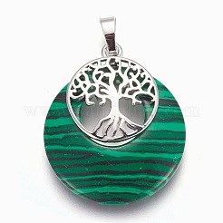 Ciondoli malachite sintetici&nbsp;G-F573-C01
