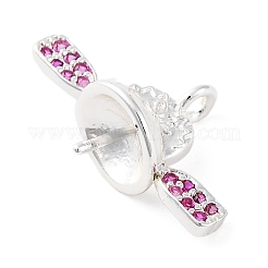 Messing Micro Pave Zirkonia StiftKlaue Pin Charms&nbsp;KK-A240-03S