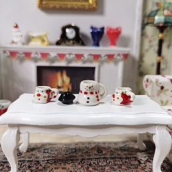 Weihnachtsschneemann-Mini-Keramik-Teesets&nbsp;BOTT-PW0002-123