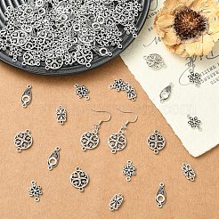 120 pièces 4 styles liens/connecteurs en alliage de style tibétain&nbsp;TIBE-YW0002-09