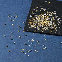 1200 Stück 2 Farben Messing Crimp Perlen&nbsp;KK-FS0001-37