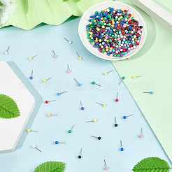 600 chinchetas redondas de acero inoxidable de 10 colores&nbsp;FIND-SP0004-46