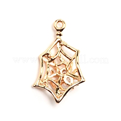 Pendenti in zirconi cubici trasparenti in micro pavè di ottone&nbsp;ZIRC-WH0002-15
