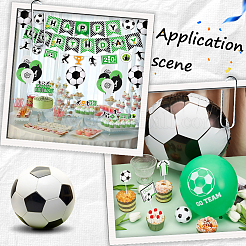 Fußball-Kuchenaufsätze aus Papier&nbsp;AJEW-SC0002-75