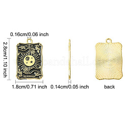 Colgantes de esmalte de aleación 10pcs 5 estilos&nbsp;ENAM-FP0001-89