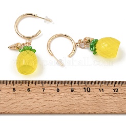 Ohrstecker mit leuchtenden Früchten aus einer Legierung aus Kunstharz&nbsp;RE-CBAB555-01G-B