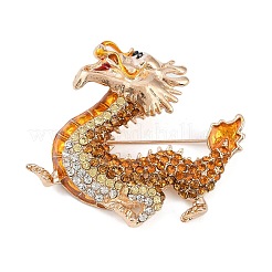 Broches en strass en alliage de dragon&nbsp;JEWB-S022-09A