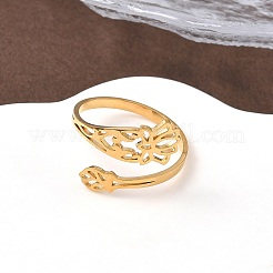 Anelli con polsino in acciaio inossidabile 304 per donna&nbsp;LS-RJEW-F195-01G