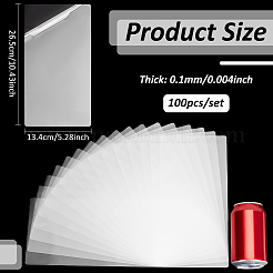 100 feuille de protection pour photo en film de plastification en plastique&nbsp;AJEW-WH0606-55D