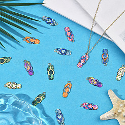 40pcs pendentifs en émail en alliage&nbsp;ENAM-SC0007-34