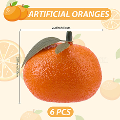 Orangefarbene Displaydekorationen aus Kunststoff&nbsp;DJEW-CN0001-47B