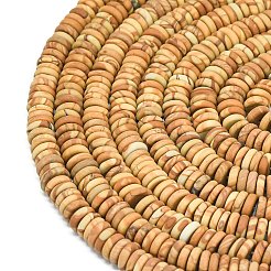 Stränge aus mattiertem Naturholz&nbsp;G-K389-C02-01A