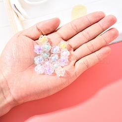 60pcs 6 Farben transparente Acrylperlen&nbsp;TACR-CC0001-01