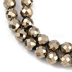 Fili di perline di ematite sintetica non magnetica elettrolitica&nbsp;G-H072-B01-01