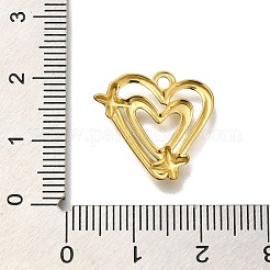 Placcatura ionica (ip) ciondoli in acciaio inossidabile 304&nbsp;STAS-U031-10G