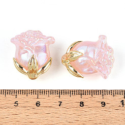 Placage uv perles acryliques opaques&nbsp;MACR-C029-06A-01