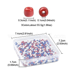 55.5g 3 Farben 8/0 Glasperlen&nbsp;SEED-YW0002-26