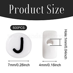 500pcs Acrylperlen&nbsp;SACR-TA0001-55J