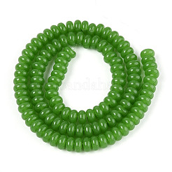 Imitation de perles de verre de jade&nbsp;GLAA-ZX008-6mm-17G