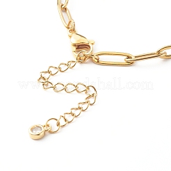 Armband aus Büroklammerketten aus Edelstahl 304&nbsp;X-BJEW-JB06523-01