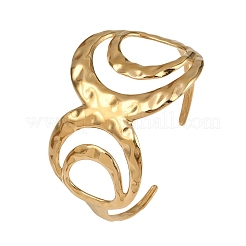 Braccialetti cavi in acciaio inossidabile 304 per donna&nbsp;BJEW-L709-01G
