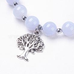 Bracelets de charme de perles de pierre de lave naturelle&nbsp;BJEW-JB03369