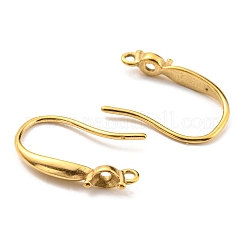 Crochets de boucles d'oreilles en acier inoxydable chirurgical 316&nbsp;STAS-G310-19G