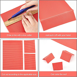 8 foglio 2 tegole in plastica stile tetto&nbsp;DIY-BC0005-24B