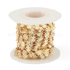Chaînes à maillons ronds plats en laiton&nbsp;CHC-M025-32G