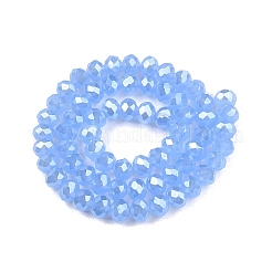 Chapelets de perles en verre électroplaqué&nbsp;LS-EGLA-A044-J8mm-A03