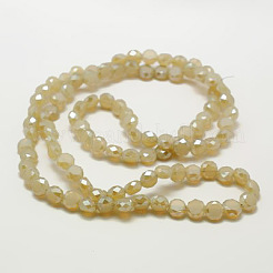 Perles en verre electroplate&nbsp;EGLA-D028-M