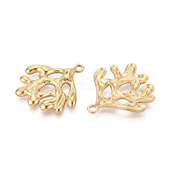 Pendentifs imitation corail en acier inoxydable 304&nbsp;STAS-T069-42G