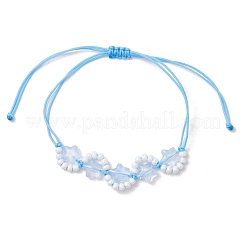 Pulseras trenzadas de cuentas de vidrio y semillas de vidrio&nbsp;BJEW-MZ00315