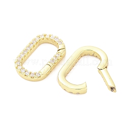 Bagues à ressort en laiton à micro-pavé de zircone cubique&nbsp;KK-D325-01G