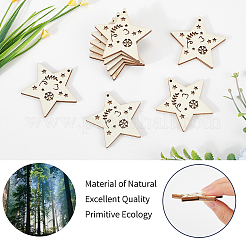 Decorazioni pendenti in legno fai da te&nbsp;WOOD-WH20007-02A