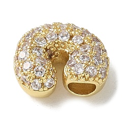 Abalorios de latón con pavé de circonitas&nbsp;KK-P290-61G-C