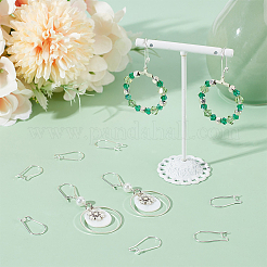 100 pieza de accesorios para pendientes de aro de acero inoxidable 304&nbsp;STAS-BBC0005-94S-01