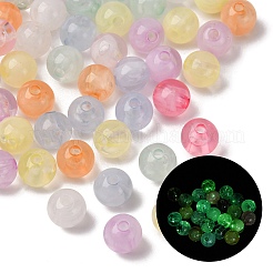 Leuchtende transparente Acrylperlen LACR-S001-12-8mm