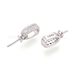 925 Sterling Silber Micro pave Zirkonia Anhänger Kautionen&nbsp;STER-N016-89P