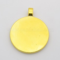 Pendentif de support de cabochon en alliage&nbsp;PALLOY-S602-G-LF