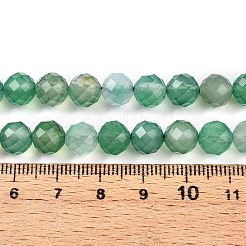 Brins de perles d'agate teintes et chauffées naturellement&nbsp;G-T141-16A-02