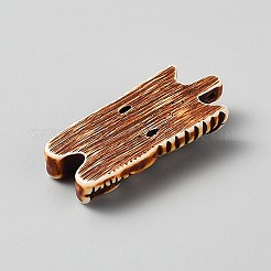 Pendentifs en résine opaque de style tribal&nbsp;RESI-WH0038-81E-01