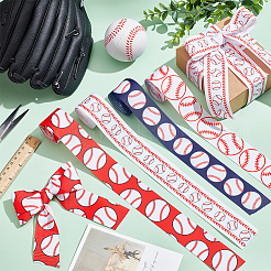 20 Yards 4 Stile Baseball-Druck Polyester Ripsband&nbsp;OCOR-PH0004-08